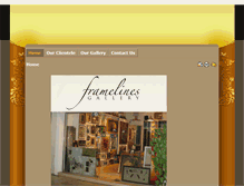 Tablet Screenshot of framelines.com.sg